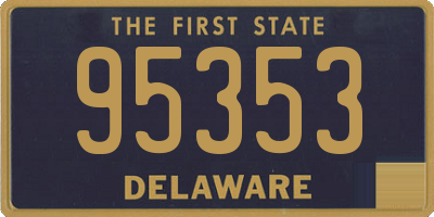 DE license plate 95353