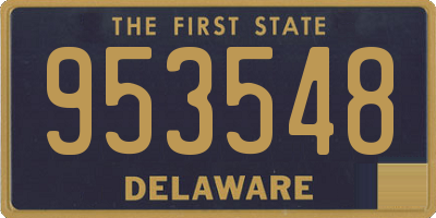 DE license plate 953548