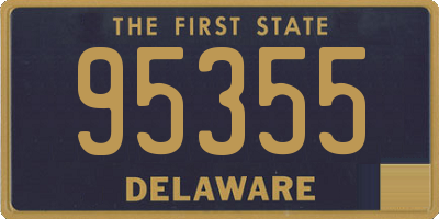 DE license plate 95355