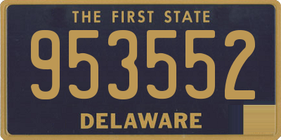 DE license plate 953552