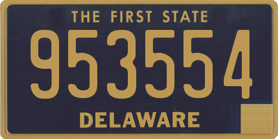DE license plate 953554
