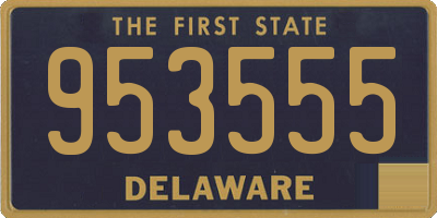 DE license plate 953555