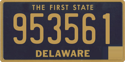 DE license plate 953561