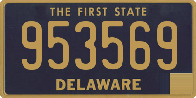 DE license plate 953569