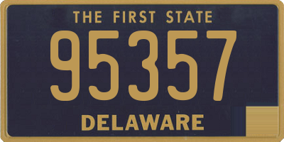 DE license plate 95357