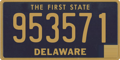 DE license plate 953571