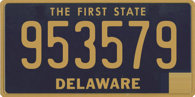 DE license plate 953579