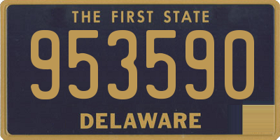 DE license plate 953590