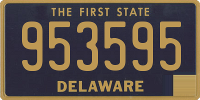 DE license plate 953595