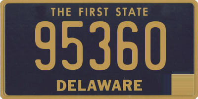 DE license plate 95360