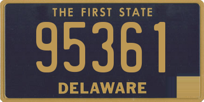 DE license plate 95361