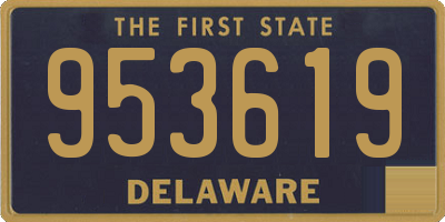 DE license plate 953619