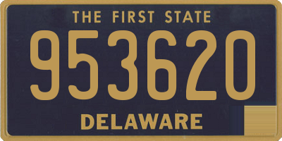 DE license plate 953620