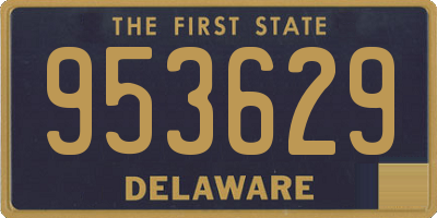 DE license plate 953629