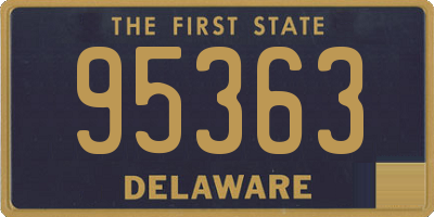 DE license plate 95363
