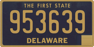 DE license plate 953639