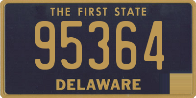 DE license plate 95364