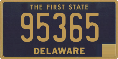 DE license plate 95365