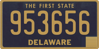 DE license plate 953656