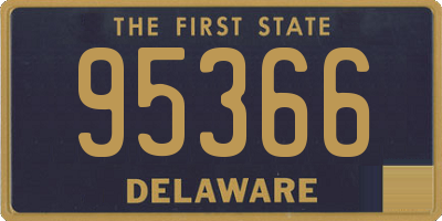 DE license plate 95366
