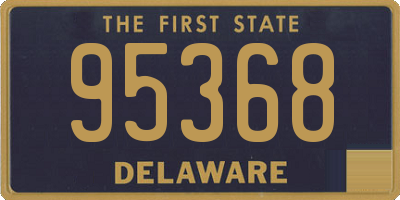 DE license plate 95368