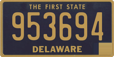 DE license plate 953694