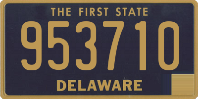 DE license plate 953710