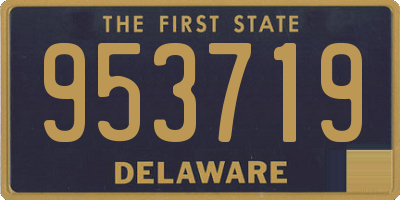DE license plate 953719