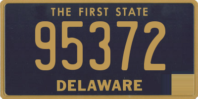 DE license plate 95372
