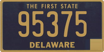 DE license plate 95375