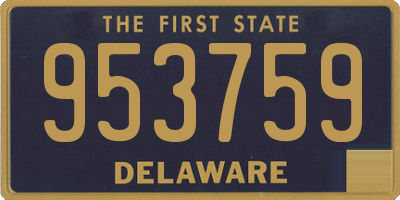 DE license plate 953759