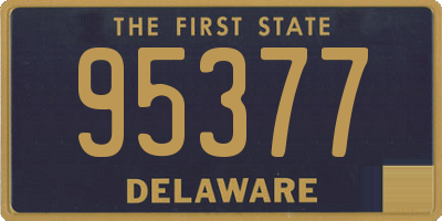 DE license plate 95377