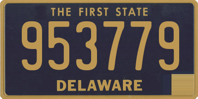 DE license plate 953779