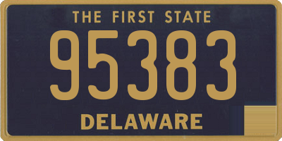 DE license plate 95383
