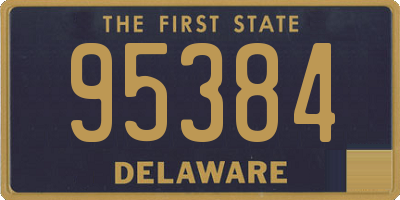 DE license plate 95384