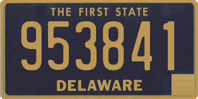 DE license plate 953841