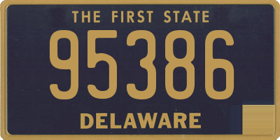 DE license plate 95386