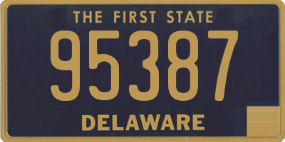 DE license plate 95387