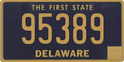 DE license plate 95389