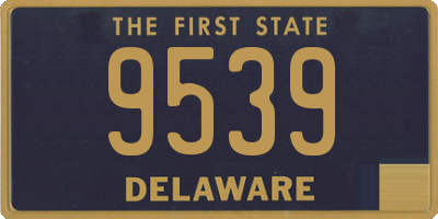 DE license plate 9539