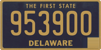 DE license plate 953900