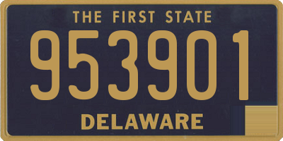 DE license plate 953901