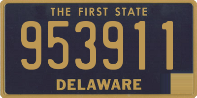 DE license plate 953911