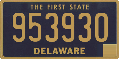 DE license plate 953930