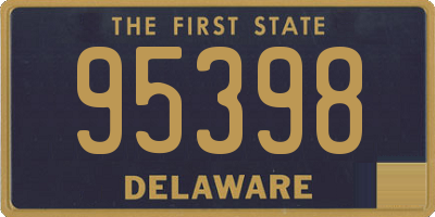 DE license plate 95398