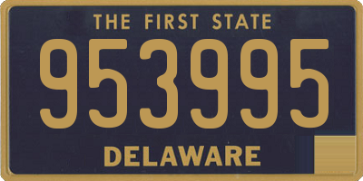 DE license plate 953995