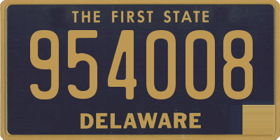 DE license plate 954008