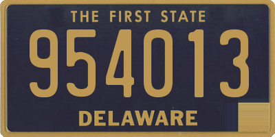 DE license plate 954013