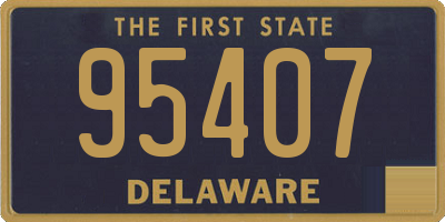 DE license plate 95407