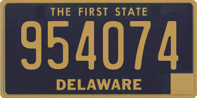 DE license plate 954074